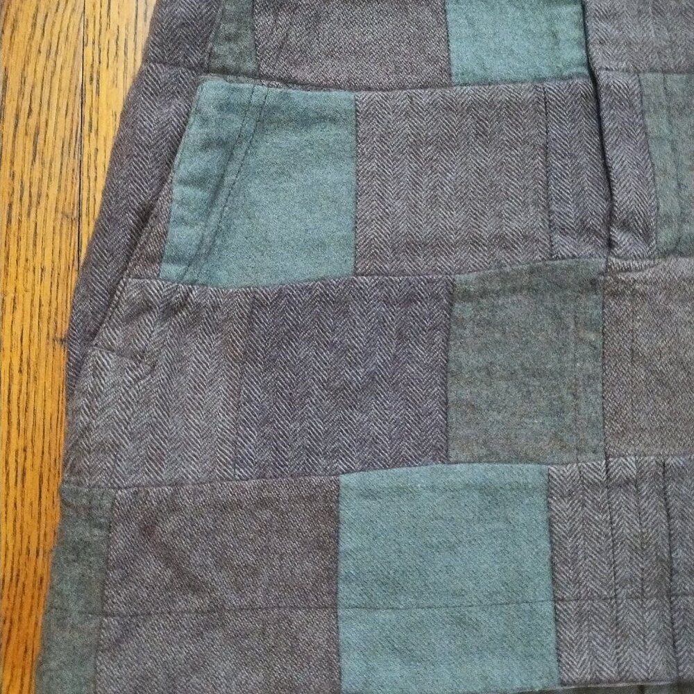 American Eagle Brown  Plaid Mini Skirt 10 Preppy Schoolgirl Dark Academia Y2K - Picture 7 of 16